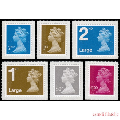 Gran Bretaña 3102/07 2009 Serie Reina Isabel II Autoadhesivos MNH