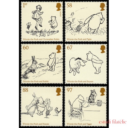 Gran Bretaña 3391/95 2010 Literatura Infantil Winnie the Pooh 