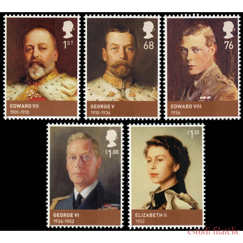 Gran Bretaña 3589/93 2012 Casa de Windsor y de Saxe-Coburg-Gotha MNH