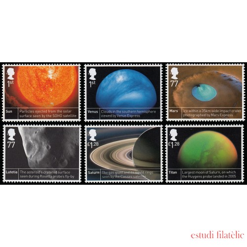 Gran Bretaña 3759/64 2012 Ciencia Espacial MNH