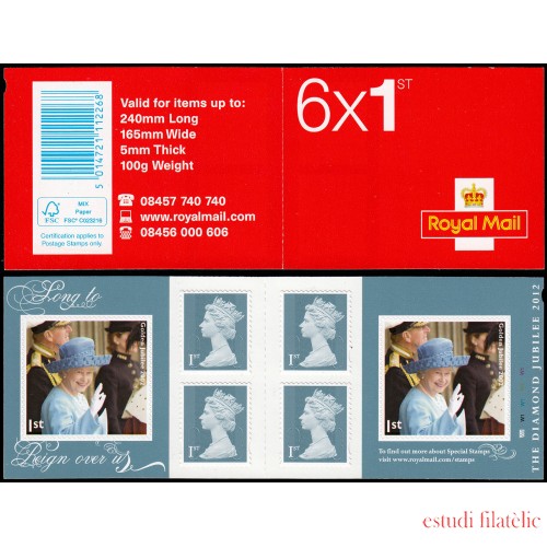 Gran Bretaña 3598 C3598 2012 Serie Juegos Olímpicos y Paralímpicos Carné MNH