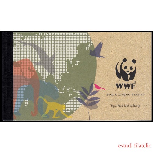 Gran Bretaña 3450 C3450 2011 WWF Mamíferos salvajes Carné Prestigio MNH