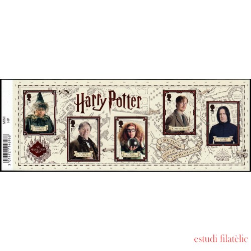 Gran Bretaña 4700/04 2018 Harry Potter Autoadhesivos MNH