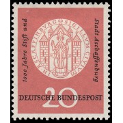 Alemania Federal Germany 134 1957 Milenario de la ciudad de Aschaffenburg MH