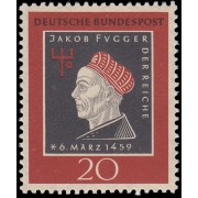 Alemania Federal Germany 178 1958 5º Cent. de Jakob Fugger el Rico MNH