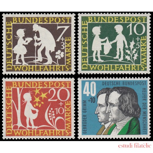 Alemania Federal Germany 195/98 1959 Personajes  diversos MNH