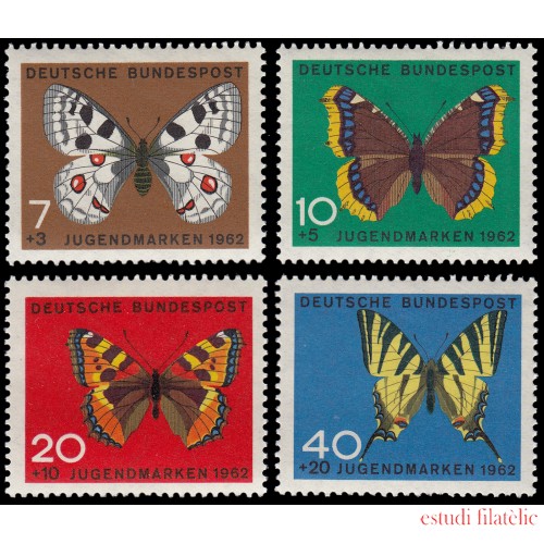 Alemania Federal Germany 248/51 1962 Sorteo a favor de la juventud MNH