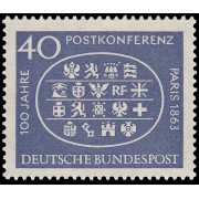 Alemania Federal Germany 270 1963 Cent. Conf. Postal internacoional en París MNH