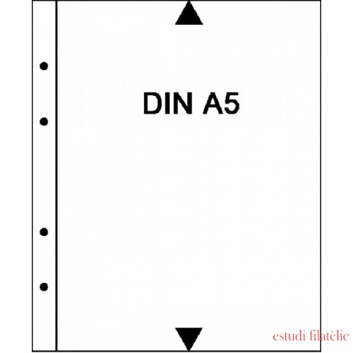 Lindner 5601 Fundas complementarias ETBs o formato DIN A5 (148 x 210 mm). Paquete de 50 unidades 