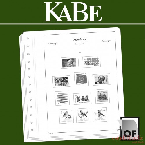 Leuchtturm 369020 KABE Suplemento-OF República Federal de Alemania-pares horizontales (series en curso) 2022 