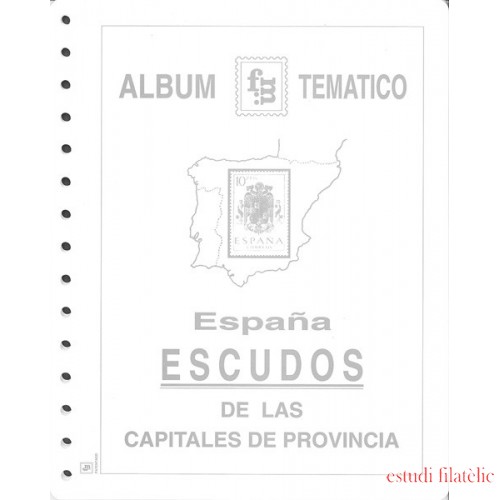 Hojas FM España escudo regionales Montadas con protectores transparentes