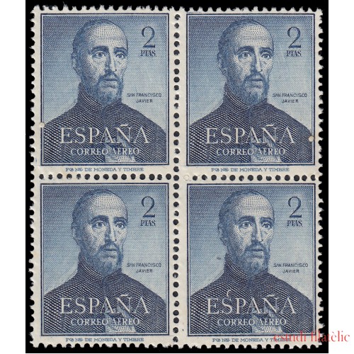 España 1118 1952 San Francisco Javier Bl.4 MNH