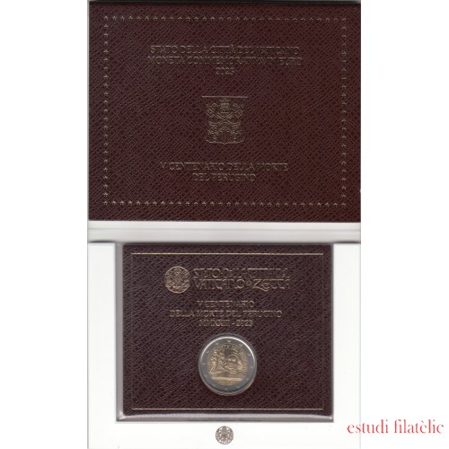 Vaticano 2023 Cartera Oficial Moneda 2 € euros Conmemorativos Pietro Perugino