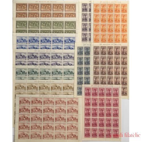 España Spain 547/58 1930 Colon Columbus Hojas completas MNH