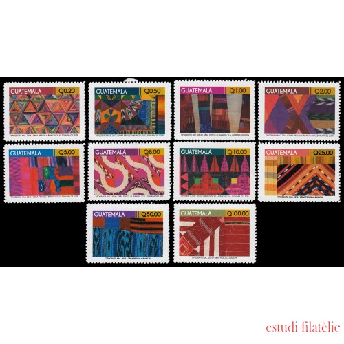 Guatemala 725/34 2016 Textil diferentes motivos MNH