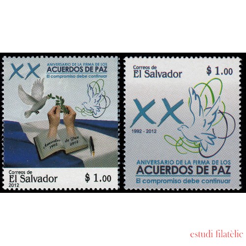 El Salvador 1833/34 2012 Aniv. acuerdos de paz MNH