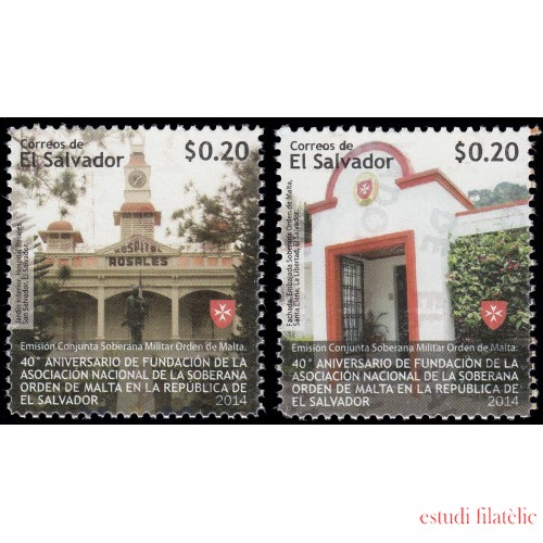 El Salvador 1848/49 2014 40 aniv. de la fundación Orden de Malta en El Salvador MNH