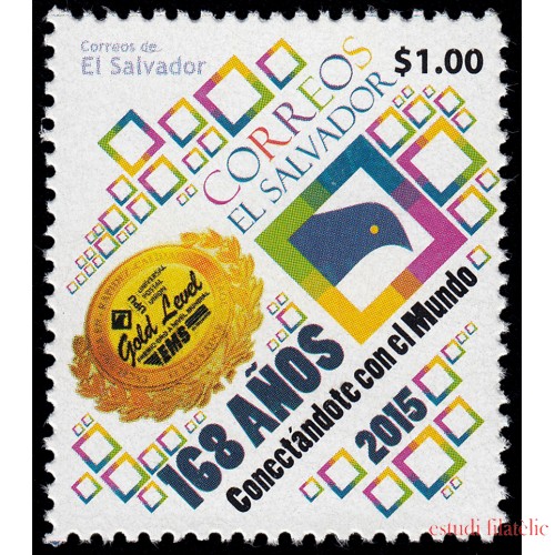 El Salvador 1867 2015 168 años de Correos MNH