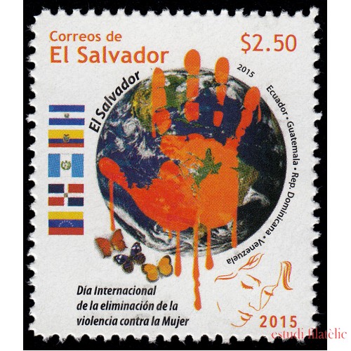 El Salvador 1868 2015 Día internacional de la eliminación de la violencia contra la mujer MNH