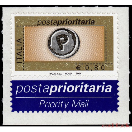 Italia Italy 2700 2004 Correo urgente Autoadhesivo