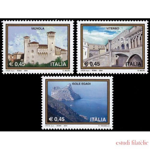 Italia Italy 2707/09 2004 Turismo Vignola, Viterbo, Islas Egadi MNH