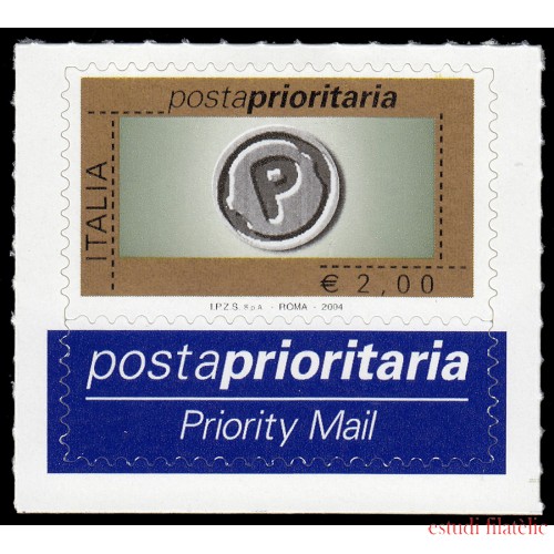 Italia Italy 2726 2004  Correo urgente Autoadhesivo