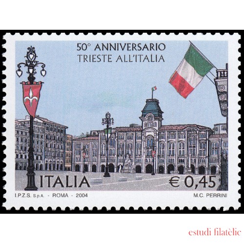 Italia Italy 2744 2004 50 aniv. retrocesión de Trieste a italia MNH