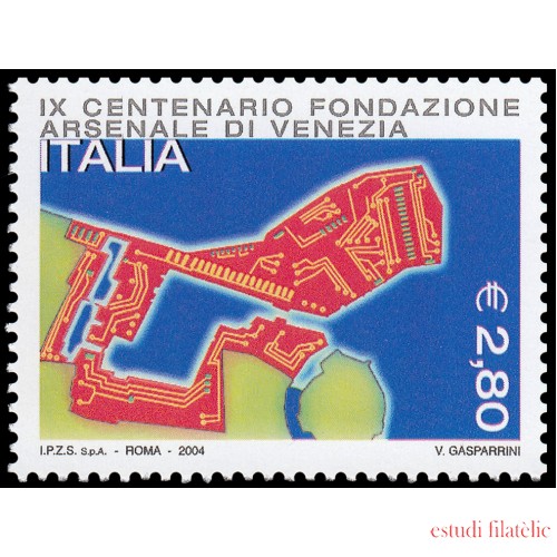 Italia Italy 2747 2004 900 aniv. fundación Arsenal de Venecia MNH