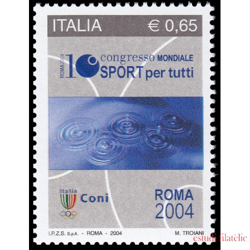 Italia Italy 2753 2004 X Congreso Mundial Deporte para todos MNH