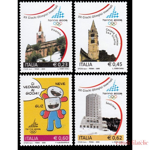 Italia Italy 2771/74  2005 XX Juegos Olímpicos de invierno en Turín MNH