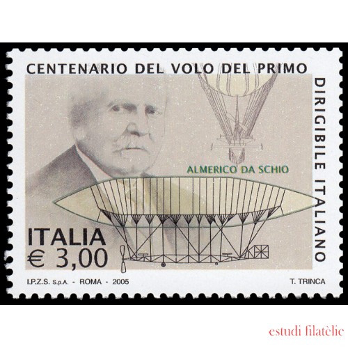 Italia Italy 2792 2005 100 aniv. Primer vuelo de un dirigible italiano MNH