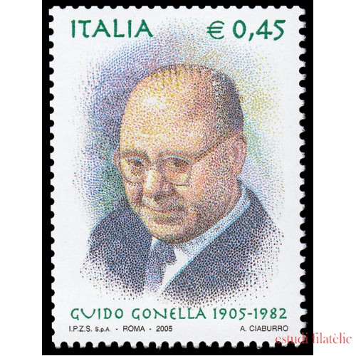 Italia Italy 2801 2005 Personalidades Guido Gonella Periodista y político MNH