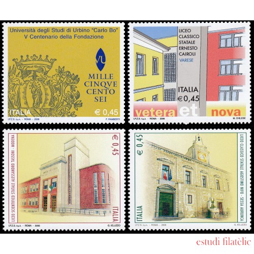 Italia Italy 2828/31 2006 Escuelas Italianas MNH