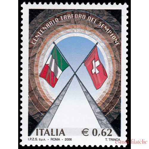 Italia Italy 2850 2006 100 aniv. Túnel del Simplon MNH