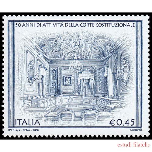 Italia Italy 2863 2006 Instituciones 50 aniv. Cortes Constitucionales MNH