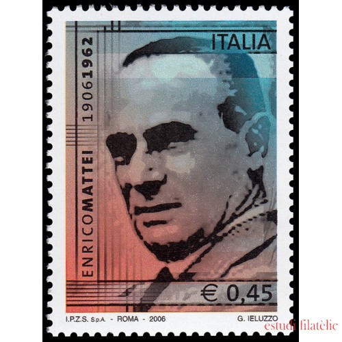 Italia Italy 2864 2006 Personalidades Enrico Mattei MNH