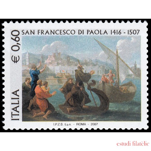 Italia Italy 2909 2007 Personalidades San Francisco de Paul MNH