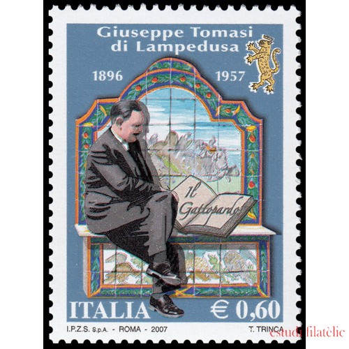 Italia Italy 2931 2007 Personalidades Literatura Giuseppe Tomasi di Lampedusa MNH