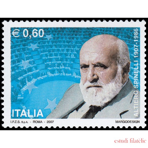 Italia Italy 2945 2007 Personalidades Política Altiero Spinelli MNH