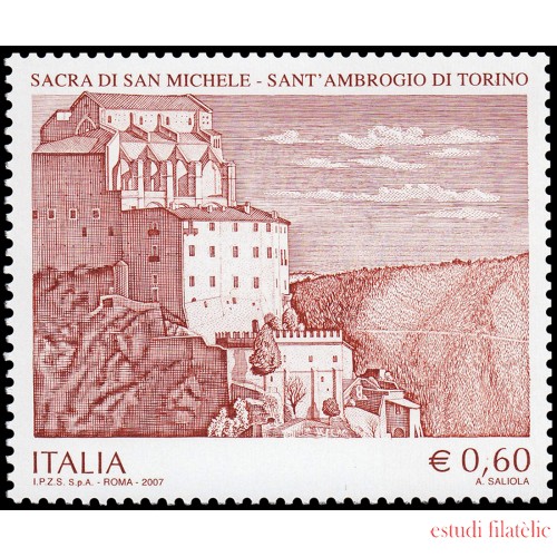 Italia Italy 2959 2007 Patrimonio Artístico y Cultural La Sacra di San MIchele MNH