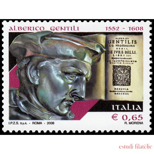 Italia Italy 3027 2008 Personalidades  Abogacía Alberico Gentili MNH