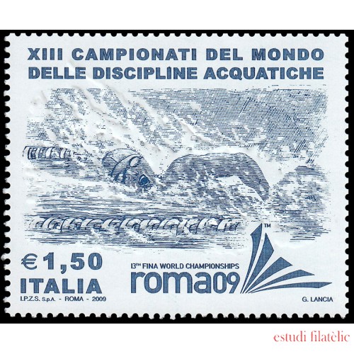 Italia Italy 3082 2009 XIII Campeonatos del mundo de disciplinas acuáticas MNH