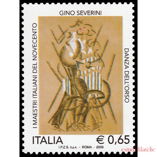 Italia Italy 3115 2009 Personalidades Artistas italianos del siglo XX Danza del Oso de Gino Severini MNH