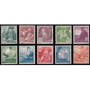 Portugal 616/25 1941 Trajes Regionales MNH