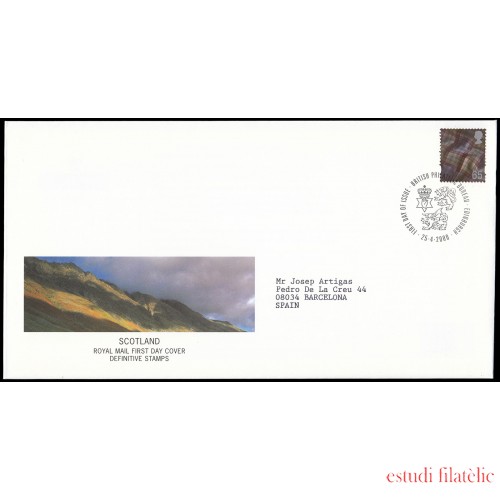 Gran Bretaña 2178 2000 SPD FDC Serie Regional Escocia Sobre primer día Philatelic Bureau