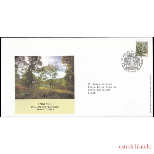 Gran Bretaña 2555 2004 SPD FDC Serie Regional Inglaterra Sobre primer día Tallen