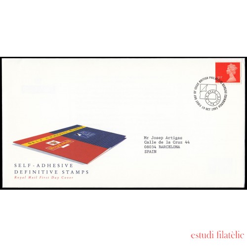 Gran Bretaña 1703 1993 SPD FDC Serie Reina Isabel II Sobre primer día Philatelic Bureau