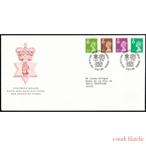 Gran Bretaña 1893/04 (de la serie) 1996 SPD FDC Serie Reina Isabel II Sobre primer día Philatelic Bureau