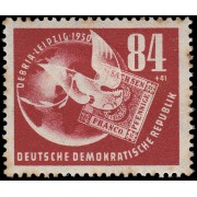 Alemania Oriental 14 1950 Exposición filatélica de Leipzig MH