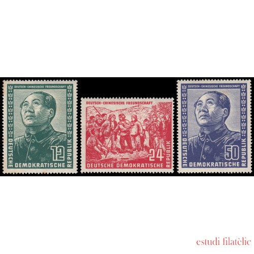 Alemania Oriental 38/40 1951 Amistad germano-china Mao MH